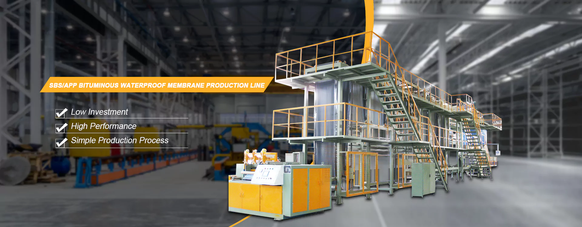 Chine Fabricant d'équipement de membrane d'étanchéité d'asphalte